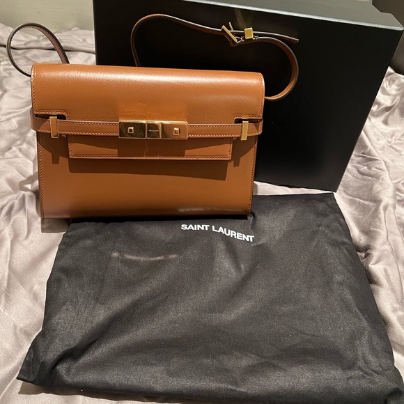 Sold out everywhere! Saint Laurent Small Manhattan in Brown! - Picture 2 of 9